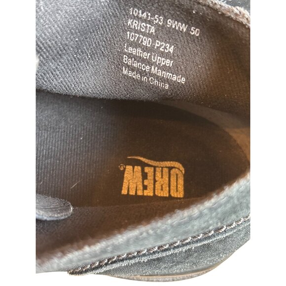 Drew Womens Boot Size 9WW Krista Comfort Bootie Diabetic Double Depth Black Sued - Picture 10 of 11